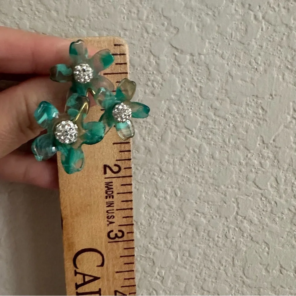 Lele Sadoughi Garden Bouquet Earrings Green